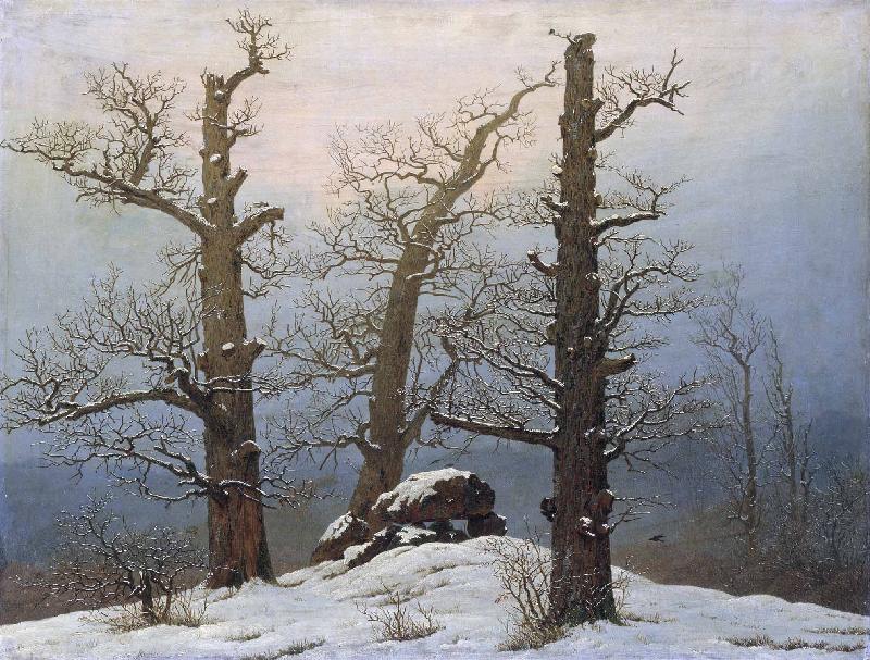 Caspar David Friedrich Dolmen in snow oil painting image